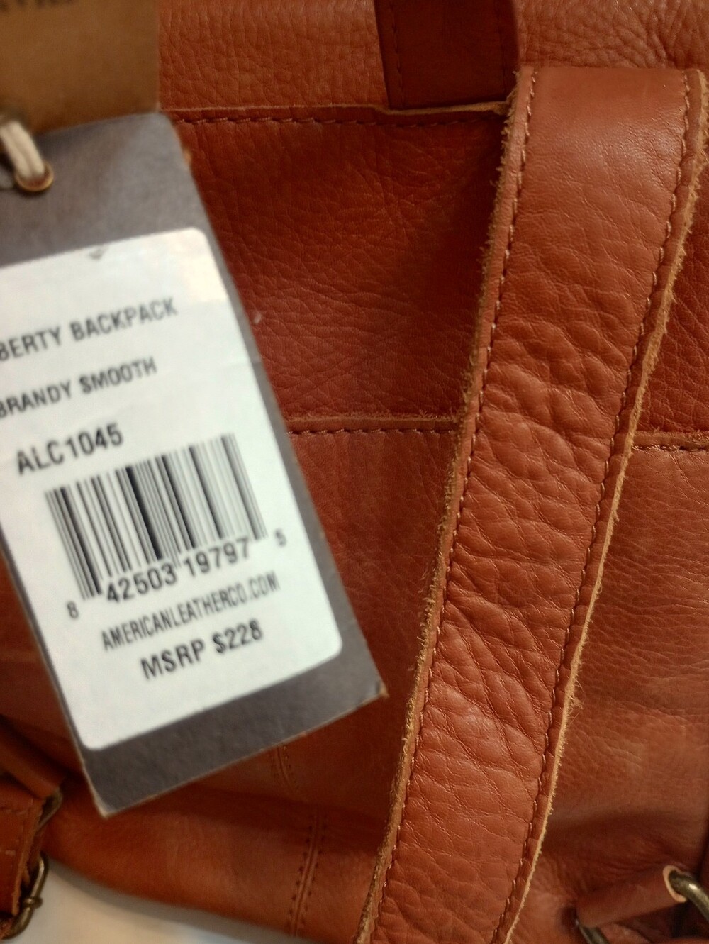 American Leather Co. Women's Liberty Leather Backpack NWT - Picture 8 of 14